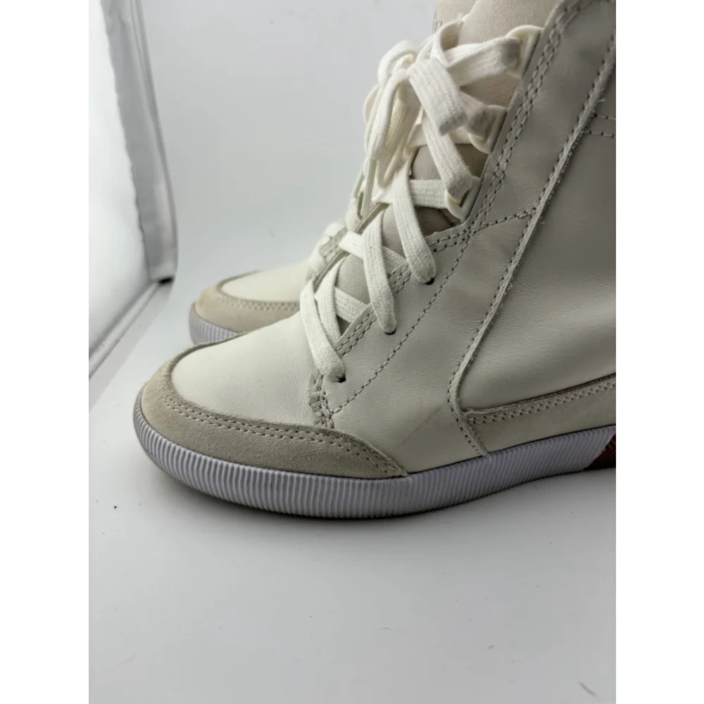 Women's Sorel Out N About wedge Sneakers White Size 7